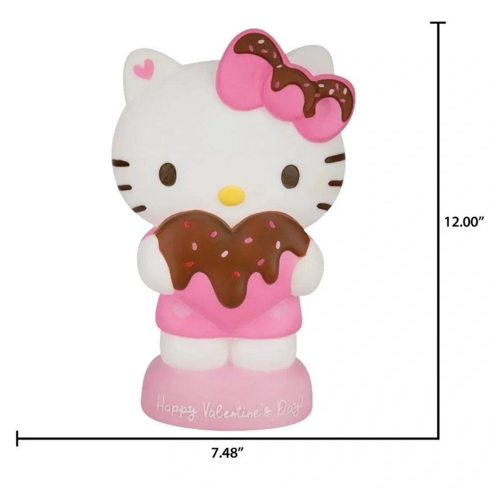 New 12'' Light Up Sanrio Hello Kitty Valentine Lighted Blow Mold Decor